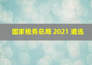 国家税务总局 2021 遴选